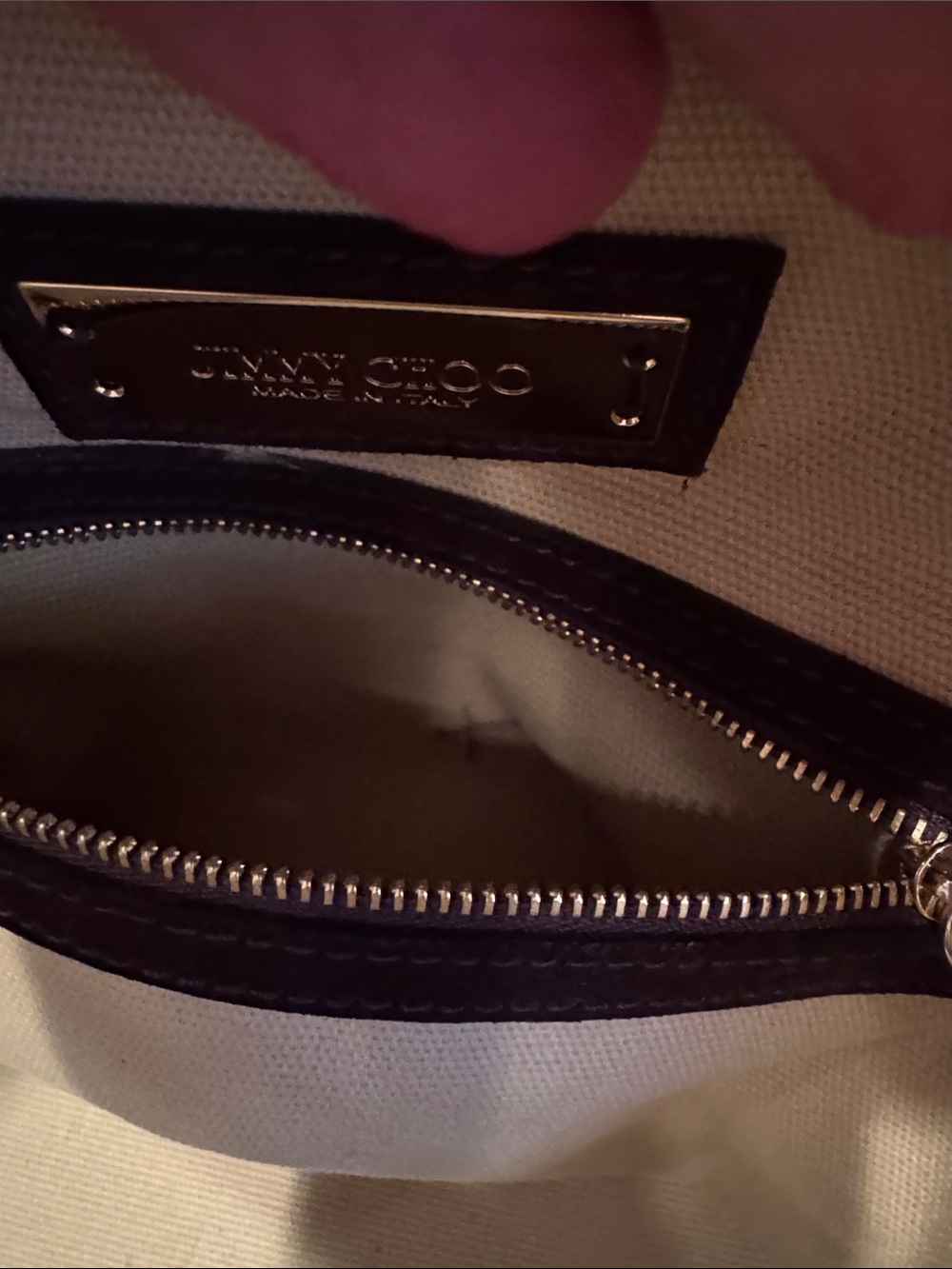 Jimmy Choo Brown Suede Satchel with Gold Stud Detailing - Picture 11 of 12